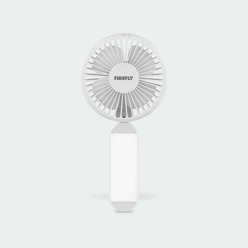 FIREFLY 2-In-1 Rechargeable Handy Fan FEL816 White