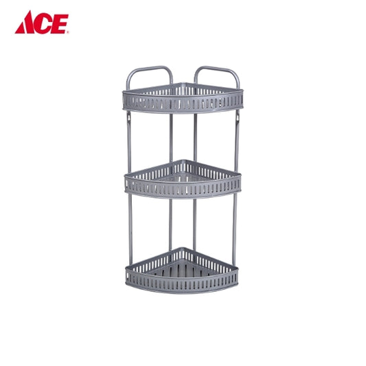 CASCADE 3-Layer Corner Multipurpose Rack - Gray (#JK401)