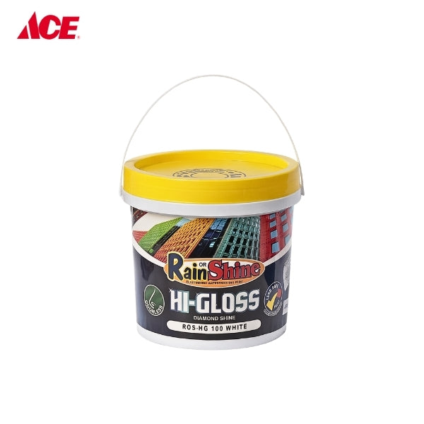 RAIN OR SHINE 4L Hi-Gloss Diamond Shine - White (ROS-HG 100)