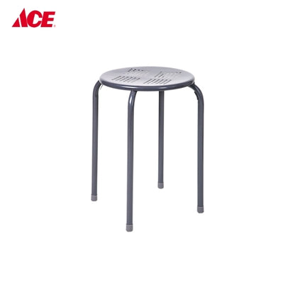 MODERN LIFESTYLE Round Metal Stool - Gray (ML2613)