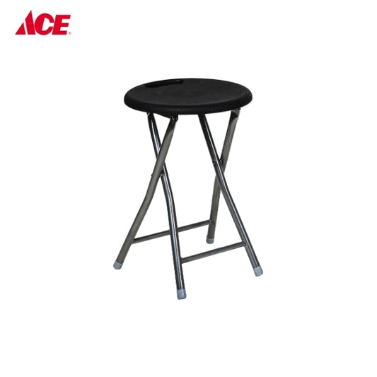 MODERN LIFESTYLE Round Folding Stool - Black (ML20015R)
