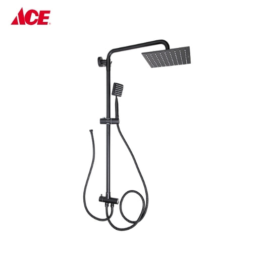 ROSCO Double Shower Set with Diverter - Matte Black (RO-1972)