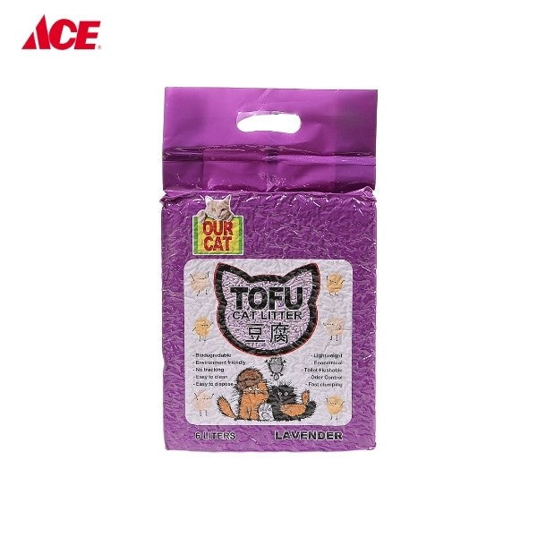 OUR CAT 6L Tofu Cat Litter - Lavender