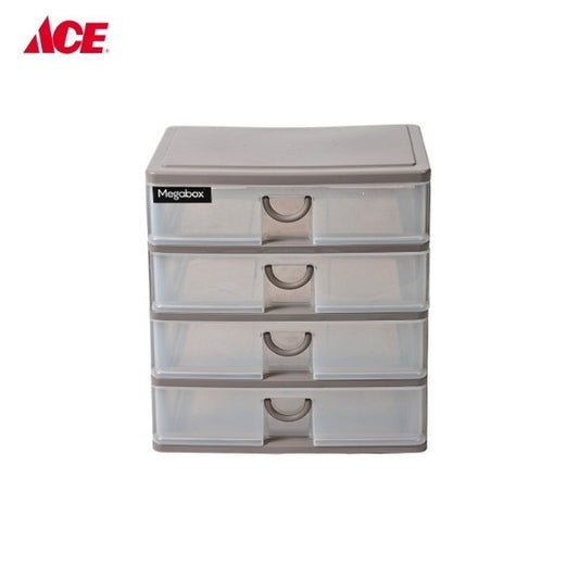 MEGABOX 4-Layer Medicine Drawer - Gray (MG168S-4L)