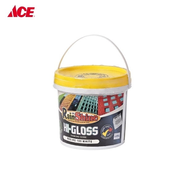RAIN OR SHINE 4L Hi-Gloss Diamond Shine - White (ROS-HG 100)