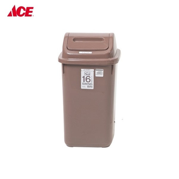 HOMESTYLE 16L Swing Bin - Brown (#2018)