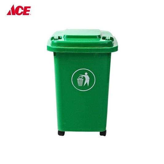 Dustbin with Wheels - Green 50L (GEO50)