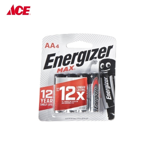 ENERGIZER MAX AA Battery - 4's (E91MAXBP4)