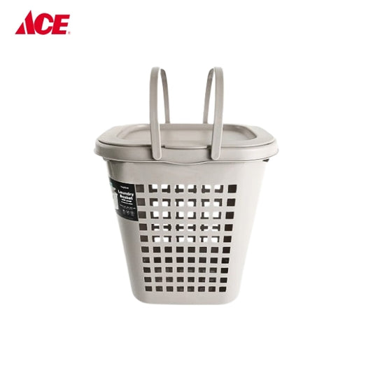 MEGABOX 48L Laundry Basket with Cover - Ash Gray (MG552)