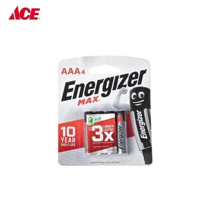ENERGIZER Max Battery AAA 4's/pk (E92MAXBP4)