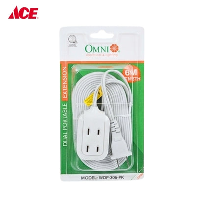 OMNI Dual Portable Extension Cord Set 6M WDP-306-PK