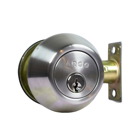 ARGO Single Cylinder Deadbolt Satin Stainless Steel