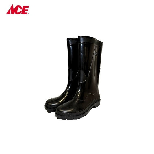 CAMEL 6" Ladies High Cut Rain Rubber Boots - Black