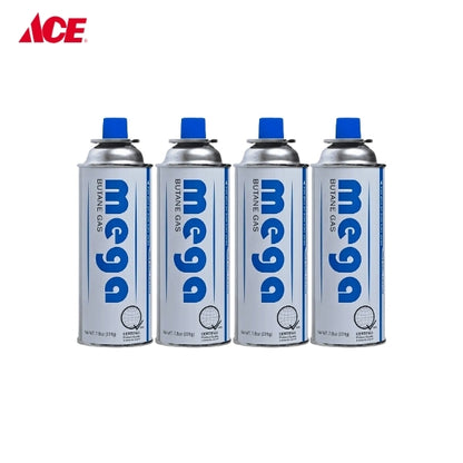 KONICE 220g Mega Butane Gas Cartridge 4pk
