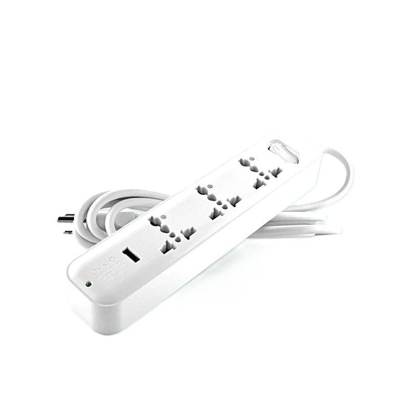 OMNI Travel Extension Cord 3Gang with USB Outlet USB 301