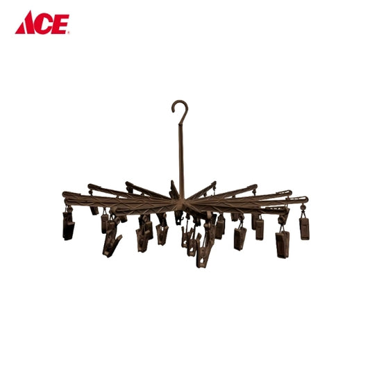 CASCADE Umbrella Hanger with 36 Clips - LBrown (GC-3232B)