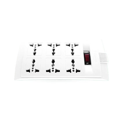 OMNI Universal Outlet Extension Cord 6Gang With Switch WEU 106 PK