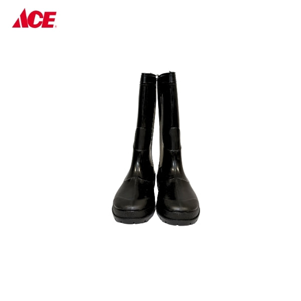 CAMEL 7" Ladies High Cut Rain Rubber Boots - Black