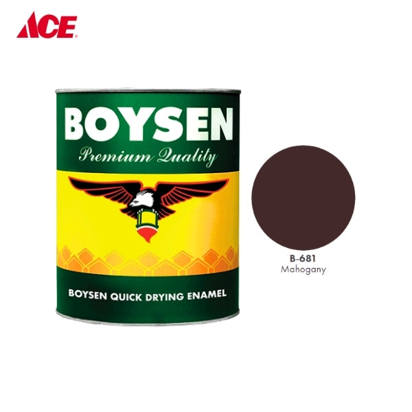 BOYSEN 1L Quick Drying Enamel - Mahogany (#681)