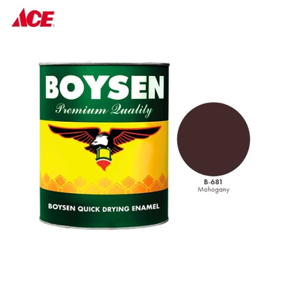 BOYSEN 1L Quick Drying Enamel - Mahogany (#681)