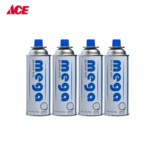 KONICE 220g Mega Butane Gas Cartridge 4pk