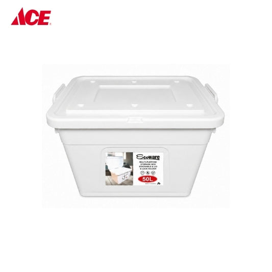 ECOWARE 50L Storage Box - White