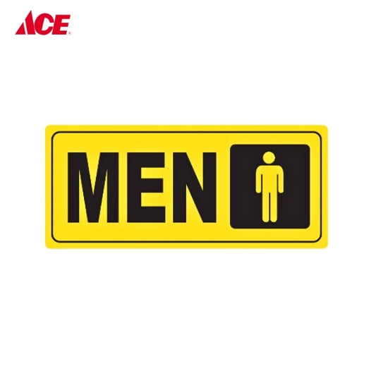 4x9 Safety Signage Men - Yellow (YS-768)