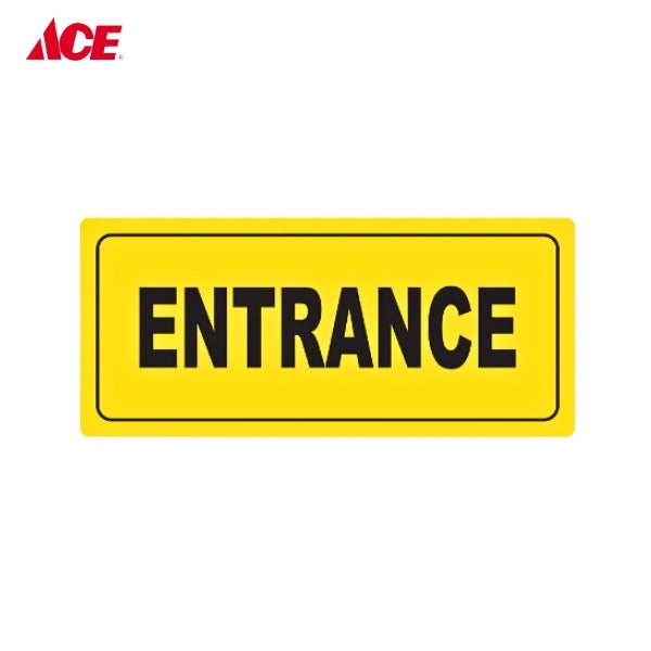 4x9 Safety Signage Entrance - Yellow (YS-724)
