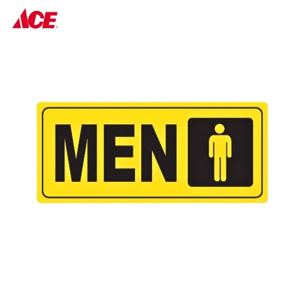 4x9 Safety Signage Men - Yellow (YS-768)