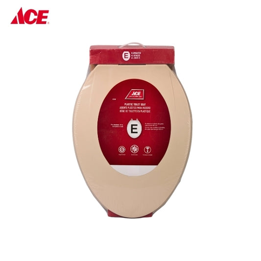 ACE 19" Elongated Toilet Seat - Bone Plastic