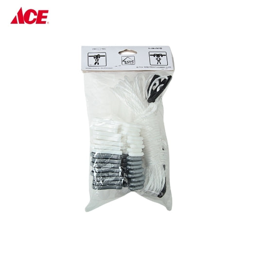 HOMESTYLE Wind Proof 8M Rope with 16-Clips