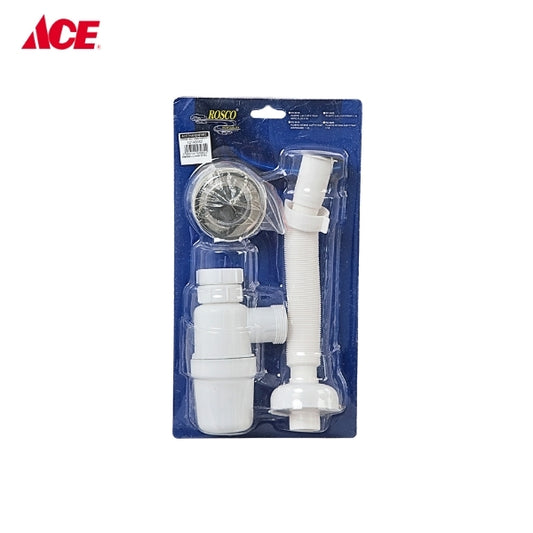 ROSCO Lavatory Bottle Trap Flex Tube with PO Plug (RO-903B)