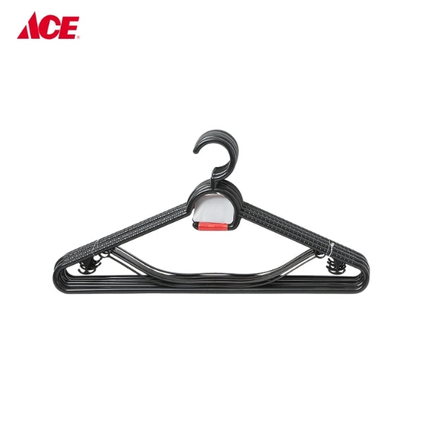 HOMESTYLE Hanger with Strap 6pcs - Black (#133)