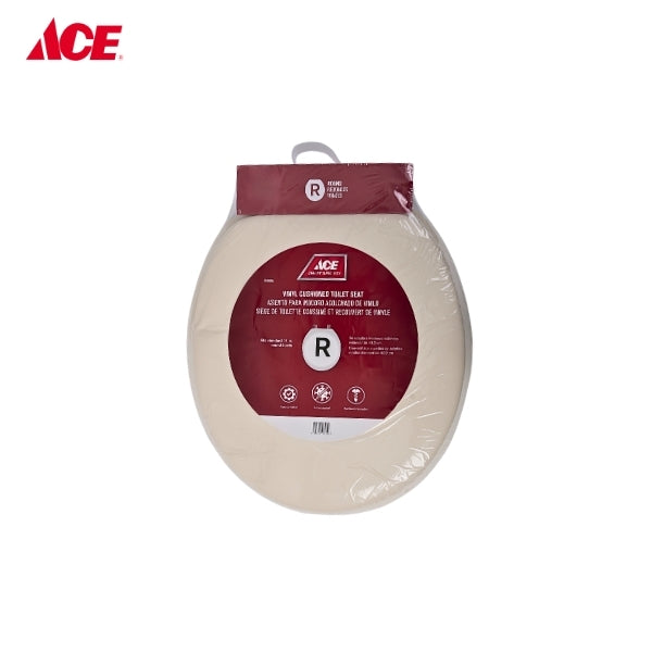 ACE 17" Round Vinyl Cushioned Toilet Seat