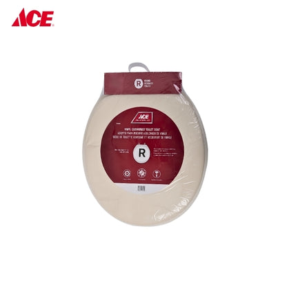 ACE 17" Round Vinyl Cushioned Toilet Seat