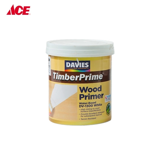 DAVIES 1L Water-Based Wood Primer - White (DV-1300)