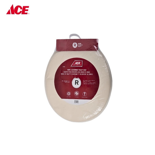 ACE 17" Round Vinyl Cushioned Toilet Seat