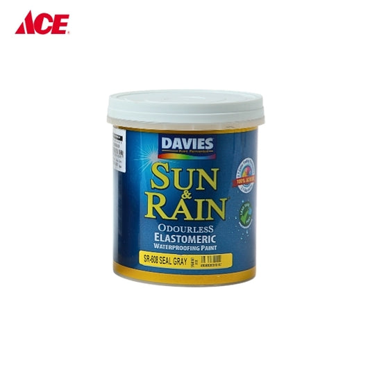 DAVIES 1L Sun & Rain Waterproofing Paint - Seal Gray (SR-608)