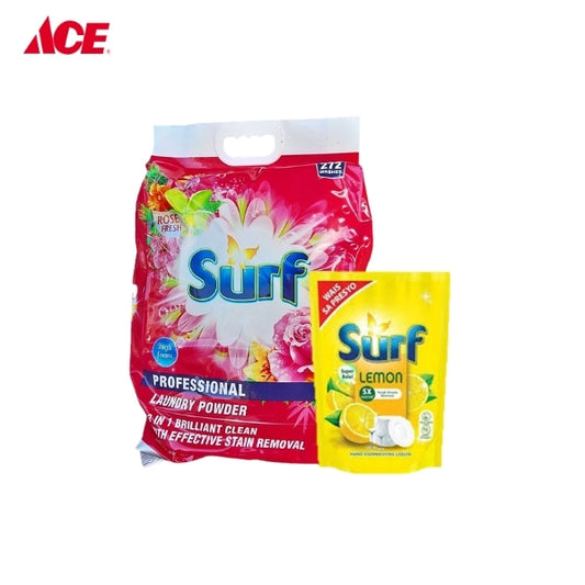 SURF Professional Laundry Powder 9KG Rose Fresh With FREE Surf Hand Dishwashing Liquid