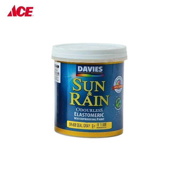DAVIES 1L Sun & Rain Waterproofing Paint - Seal Gray (SR-608)