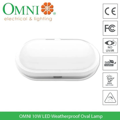 OMNI LED Weatherproof Oval Lamp 10W 3CCT LWOLV2-10W3C