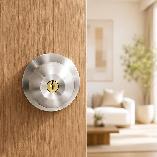 GATEMAN Tubular Entrance Knobset Satin Stainless Steel
