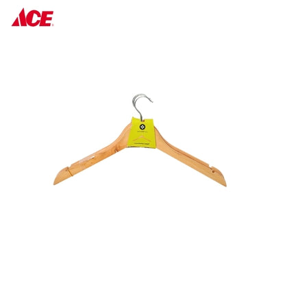 LUXE ESSENTIALS Natural Wooden Hanger - 3pcs/pk