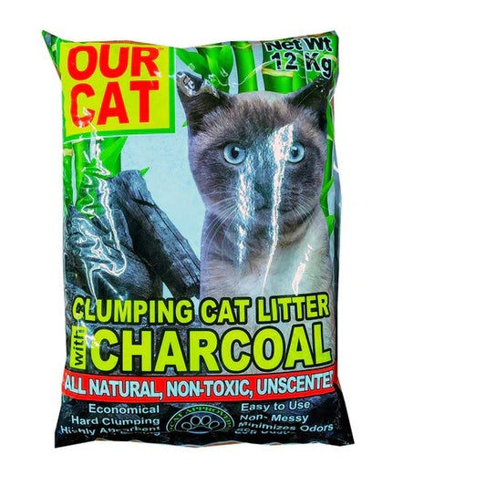 OUR CAT 12kg Charcoal Cat Litter
