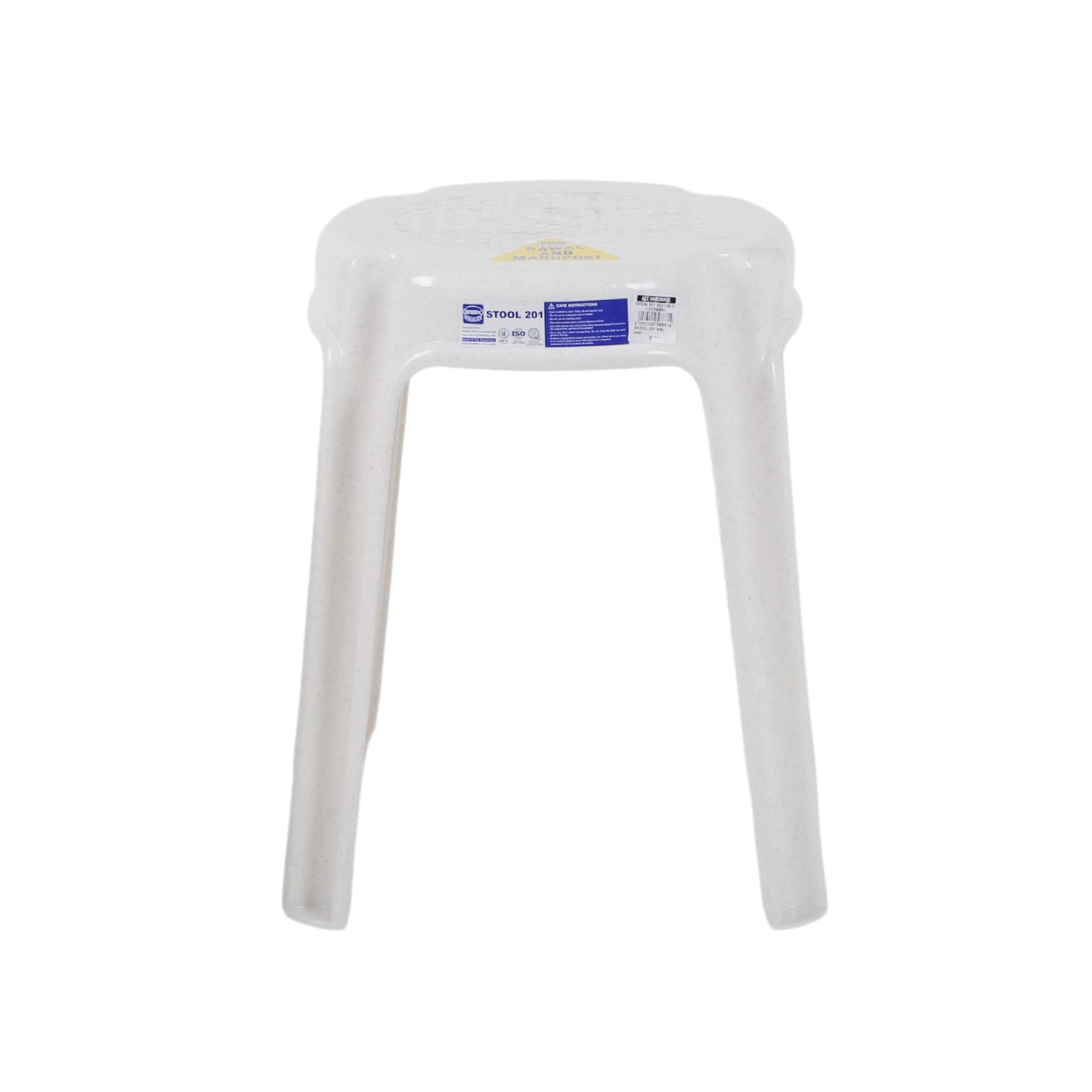 URATEX Monoblock 201 Stool - Marble White