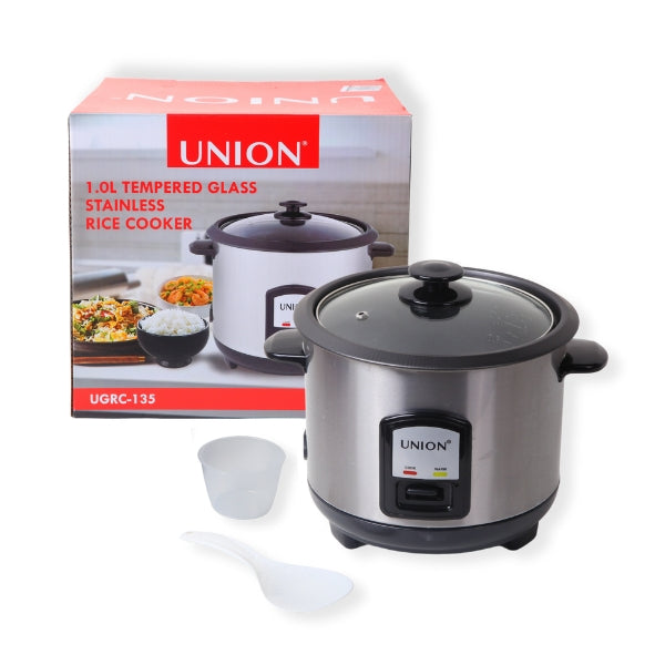 UNION Tempered Glass Stainless Rice Cooker (UGRC-135)
