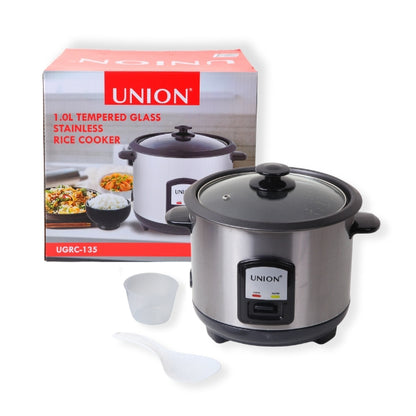 UNION Tempered Glass Stainless Rice Cooker (UGRC-135)