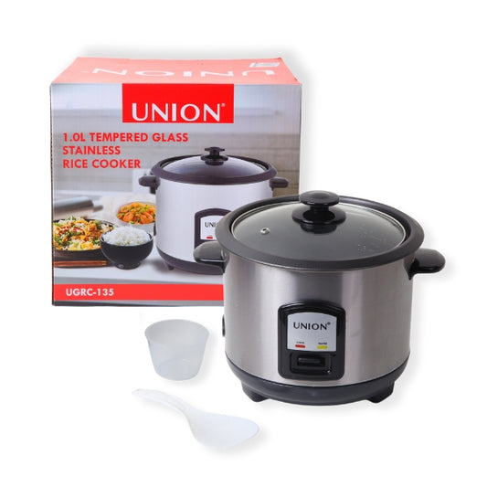 UNION Tempered Glass Stainless Rice Cooker (UGRC-135)