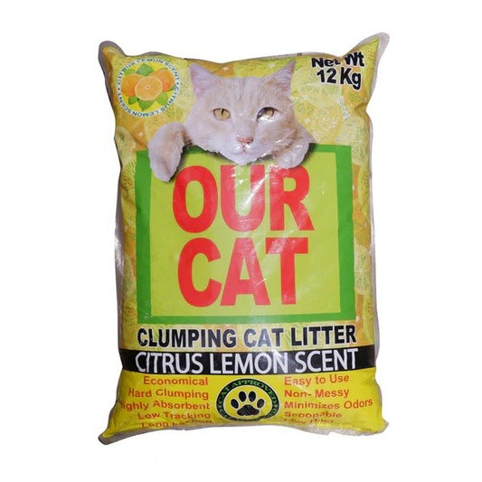 OUR CAT 12kg Cat Litter Citrus Lemon Scent