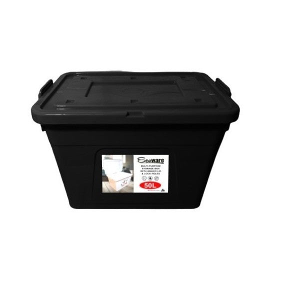 ECOWARE 50L Storage Box - Black